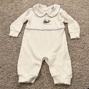 Little English Crochet Playsuit Whale One Piece 6 Months
